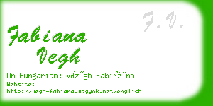 fabiana vegh business card